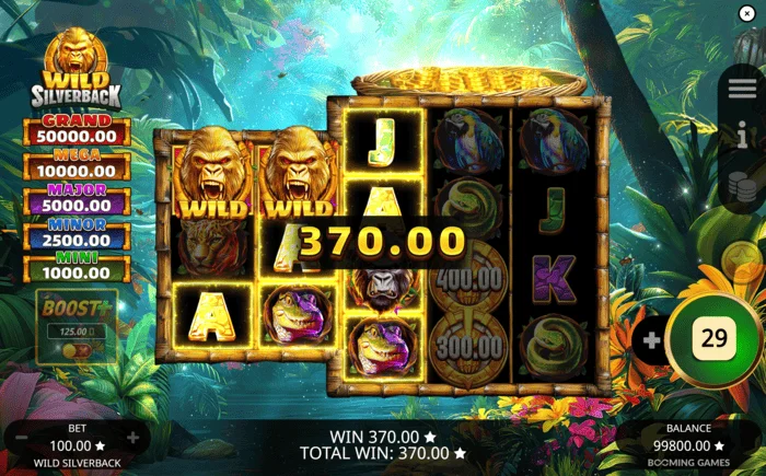 Wild Silverback – pamata laimests, izmantojot Wild Wild Coin Connect